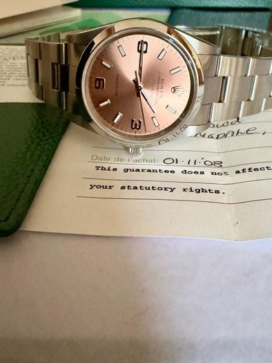 Rolex Air King pink 34mm