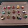Lot of 15 Handmade Brass Rings  Ancient Style Mixed Vintage Jewelry Image 10