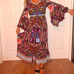 Brand NEW Joe Browns Butterfly Dreamer Boho Maxi dress, size 8UK
