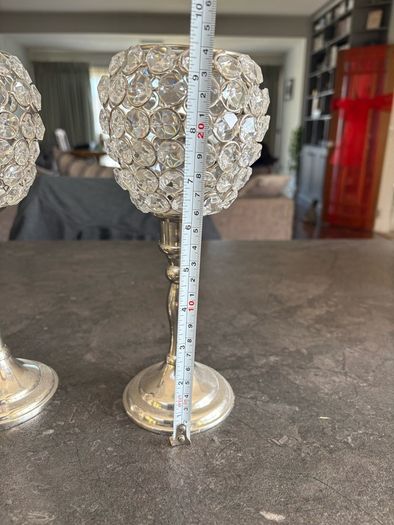 Glass tealight holders
