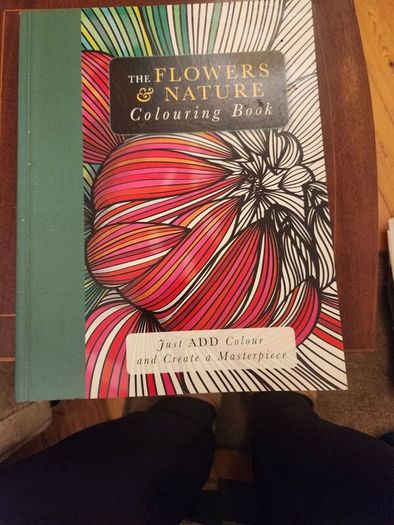 The Flowers And Nature Colouring Book.  Large Volume Paperback In Good Condition.