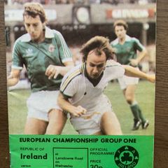Republic of Ireland v England, European Championship Grp 1 Wed 25 October 1978 Programme