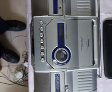 GOODMANS Stereo MW-FM CD, Tape Portable System Model GPS 327R, Fourway Speaker System, in excellent cosmetic condition