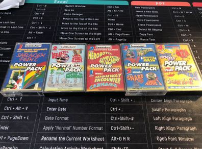 C64 - Commodore 64 - 5 Commodore Format Magazine Power Pack Tapes