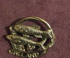 Ireland Salmon Brooch