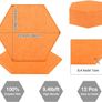 NEW SALE | 12 Pcs Self-Adhesive Acoustic Absorption Panels, High Density 12" X 10" X 0.4" Soundproof Acoustic Panel, Hexagon Sound Absorbing Panels for Recording Studio & Home & Offices (Orange) Image 5