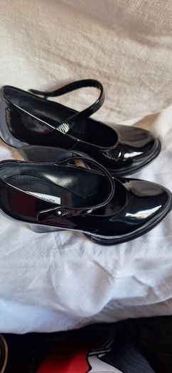 John Rocha Black Patent Shoes