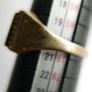 Mens Ring Signet Genuine Solid 9Ct Yellow Gold Onyx 3,3g size S1/2 Image 7