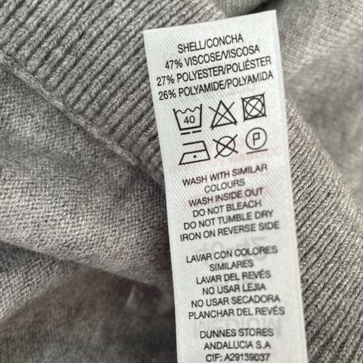 Gallery grey button cuff jumper size 12 to 14 New