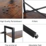 Ladder Shelf, 5-Tier Industrial Ladder Bookcase, Ladder Bookshelf Bookcase for Living Room, Office, Rustic Brown and Black, 56x32x172cm Image 4