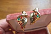 Vintage Gold Tone Earrings