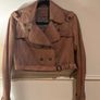 Mango Vintage leather jacket Image 8
