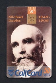 1996 Ireland 50 unit 90th anniversary of Michael Davitt's death (Gemplus GEM1) Call Card Used. Telecom Eireann card number 1154.