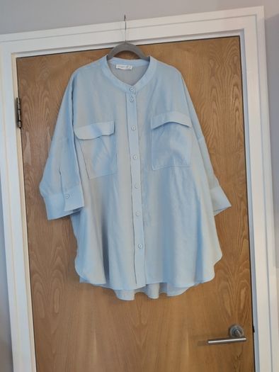 Primark Baby Blue long Blouse. S.18. New- No Tag.