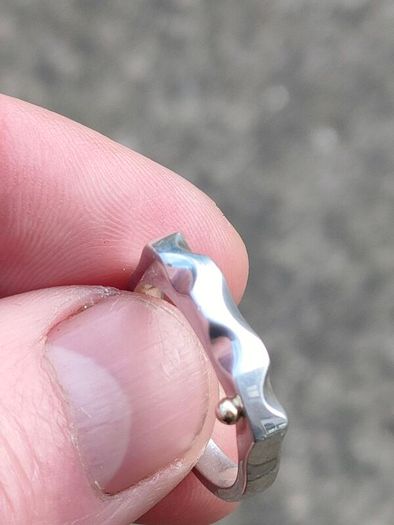 Modernist Serpent Irish Sterling Silver Ring
