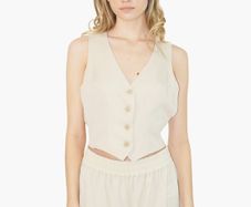 Reformation Cream Vest Top