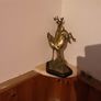 brass prancing stag and deer, Image 7