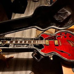 DAngelico Excel DC Viola semi-hollow body