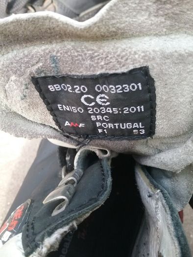 Leather Safety Boots Size 8