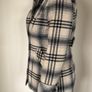 Check Short Coat Jacket Black & Ivory Rocha John Rocha Size 14 Image 2