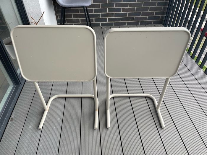 2 IKEA BJORKASEN laptop stands + 1 side table - rusty - EUR 5 for all