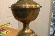 1800 s Vintage Oil Brass Lamp