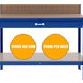 Steel Garage Work Bench Tool Box Workbench Storage Image 6