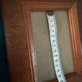 Hand-carved vintage wooden picture frame with a natural grain finish. Image 7