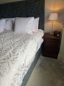 Mahogany bedside lockers