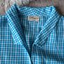 Avalon Designs Blue Gingham Sleeveless Shirt Size 12 Image 3