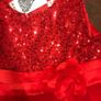 Red sequins and tulle dress Image 2