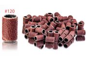 Sanding Bands Nail Drill Bits - 120 Medium Grit - 100 pcs