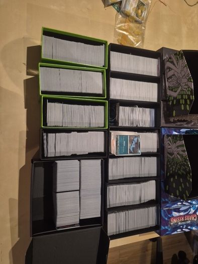 pokemon cards bulk around 6500 cards and over 1000 energy cards
