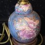 3X Antique Table Lamps - Italian Onyx Marble & Japanese Chokin Art Image 3