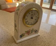 Aynsley Pembroke Fine Bone China Mantle Clock