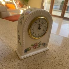 Aynsley Pembroke Fine Bone China Mantle Clock