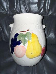 Rumpot Fruit Storage Jar Beautiful Fruit Design UnLidded (Rumtopt)