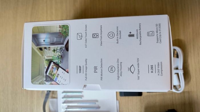 Smart wireless video doorbell with 1080 camera