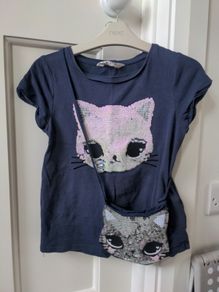 H&M girls t-shirt and matching bag