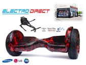 10.5 inch Hoverboard Monster All Terrain Bluetooth + Kart - Red Black for Sale