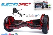 10.5 inch Hoverboard Monster All Terrain Bluetooth + Kart - Red Black for Sale