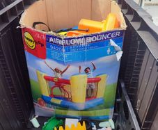 Bouncy castle with blower