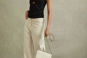 Reiss Black Halterneck Top