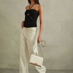 Reiss Black Halterneck Top