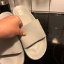 Mens river island flip flops size 7 like new Image 5