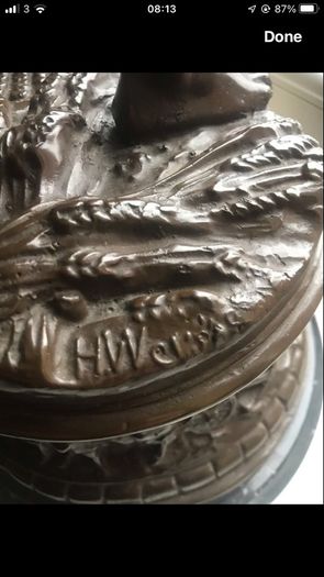 Antique Solid Bronze Statues