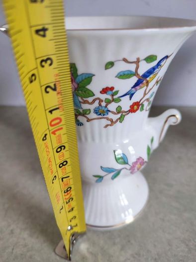 VINTAGE SET OF 2 AT 20.00 e EACH  Aynsley Urn Vase, Pembroke Pattern, Large Two Handled Vase, Birds and Flowers, Collectible Aynsley, English Fine Bone China