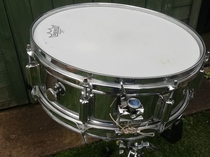 Vintage 60s Rogers Powertone Snare Drum 14 X 5 C. O. B