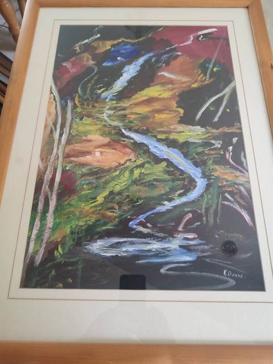 Lovely Original Art Deco Framed By K.dunne