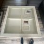 Ikea Coffee table, white/glass Image 2